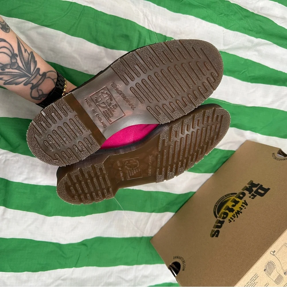 DR MARTENS 1461 made in England pink suede oxfords - Picture 5 of 11